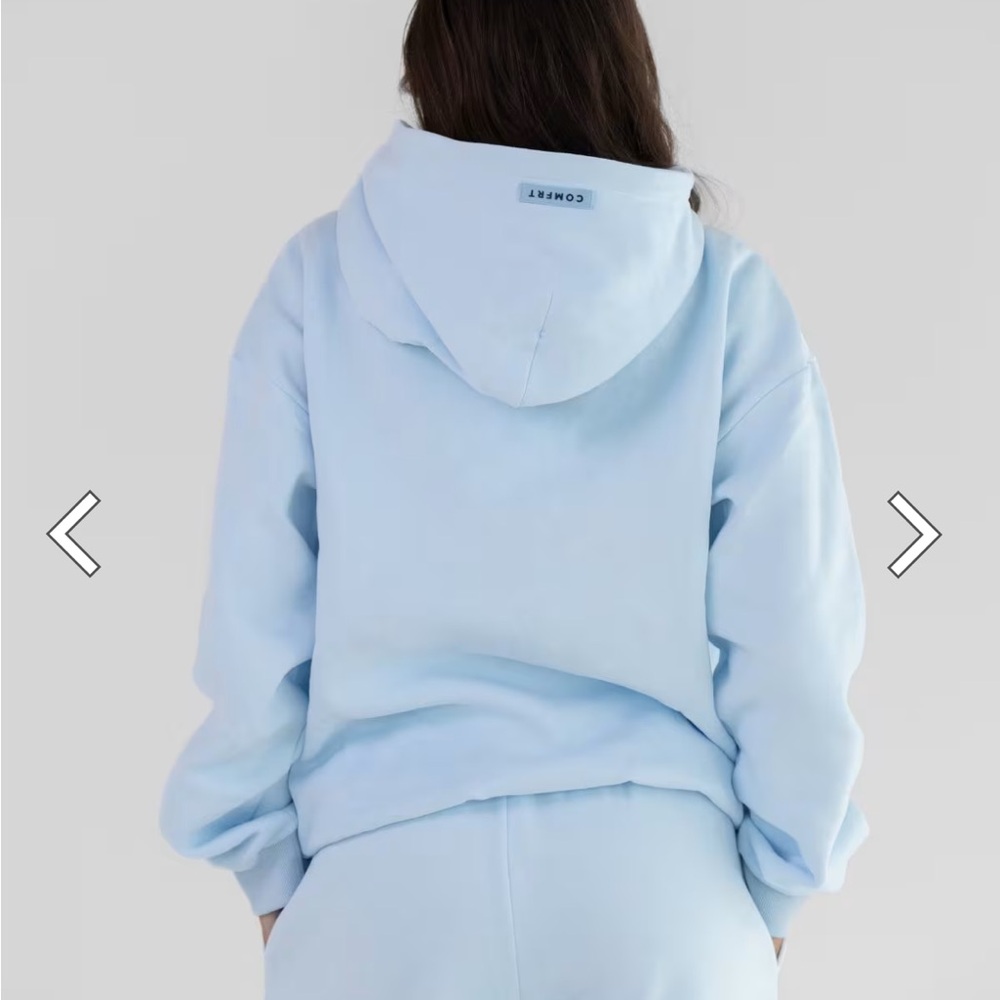 Comfrt pastel Blue Hoodie and Sweatpants Set - Picture 2 of 2